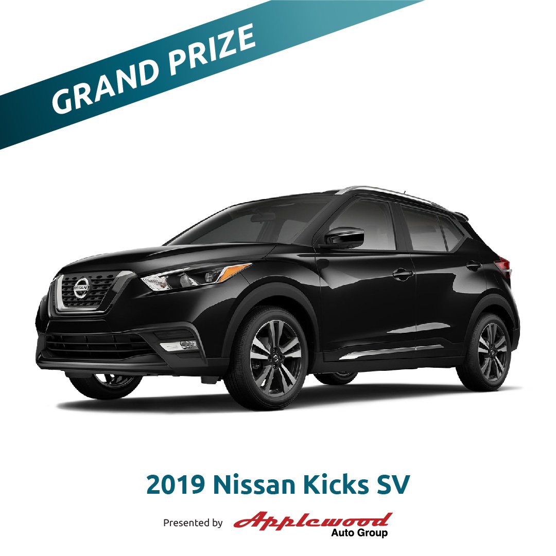 Raffle Grand Prize: 2019 Nissan Kicks SV