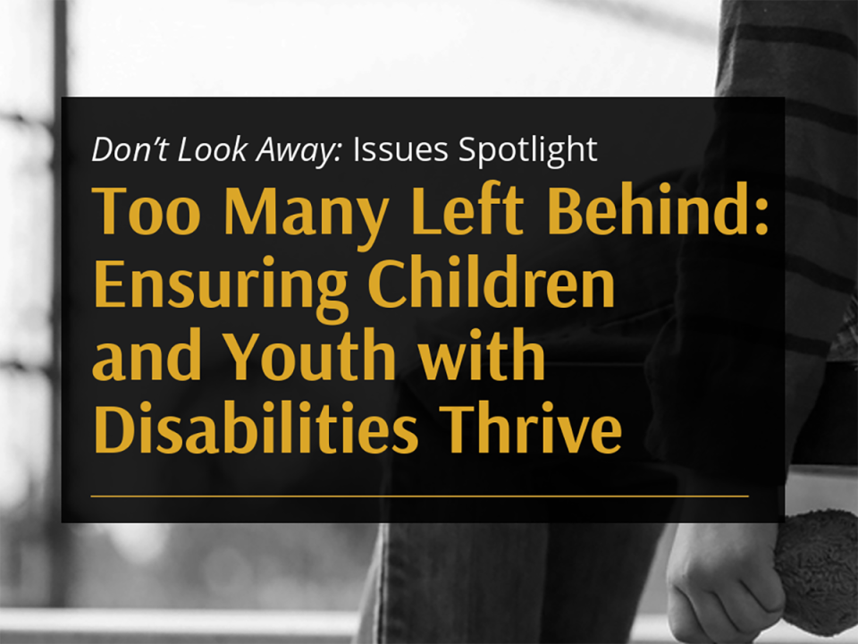 Webinar: Too Many Left Behind – Ensuring Children and Youth with ...