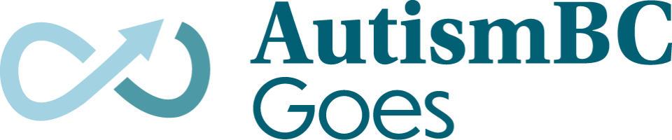 The horizontal, full-colour logo for AutismBC Goes, a series of events by AutismBC.