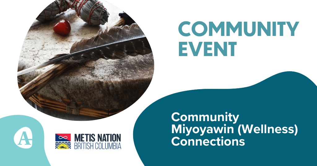 Promotional event banner for the Community Event by MNBC, Community Miyoyawin (Wellness) Connections.